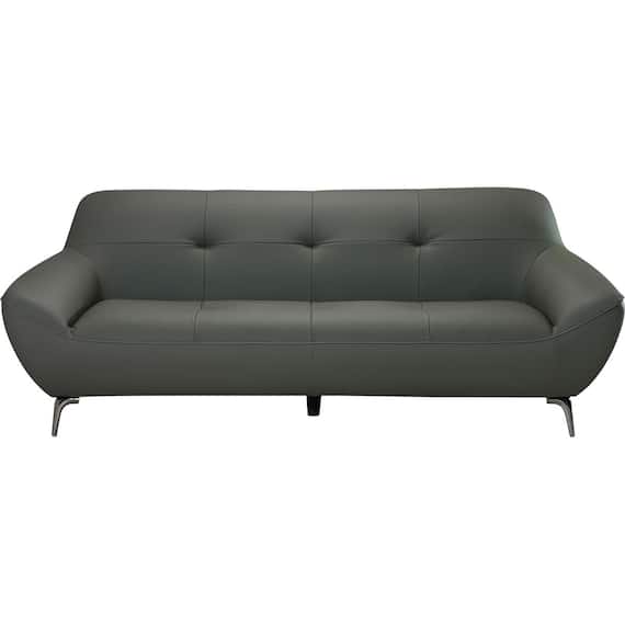 3人掛けソファ 本革(一部合成皮革)タイプ (MB11 DGY) 7枚目画像