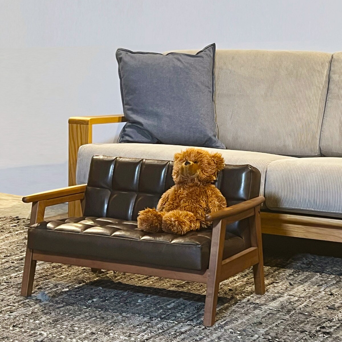 2人掛けミニサイズソファ 合皮タイプ (PRY BR) | ニトリネット【公式