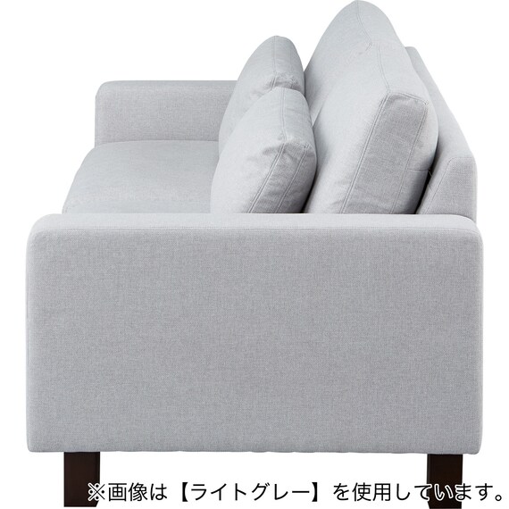 傷・汚れに強い 3人掛けソファ 布張りタイプ (BS17 NS MGY) 3枚目画像