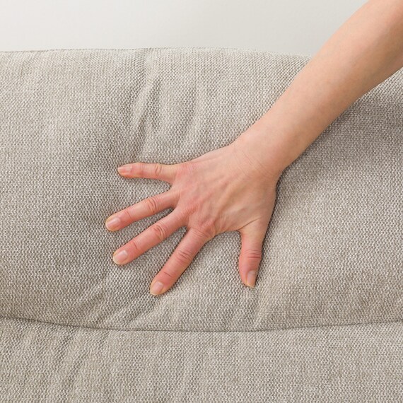 3人掛けソファ 布張りタイプ (SK2002 BE) 5枚目画像