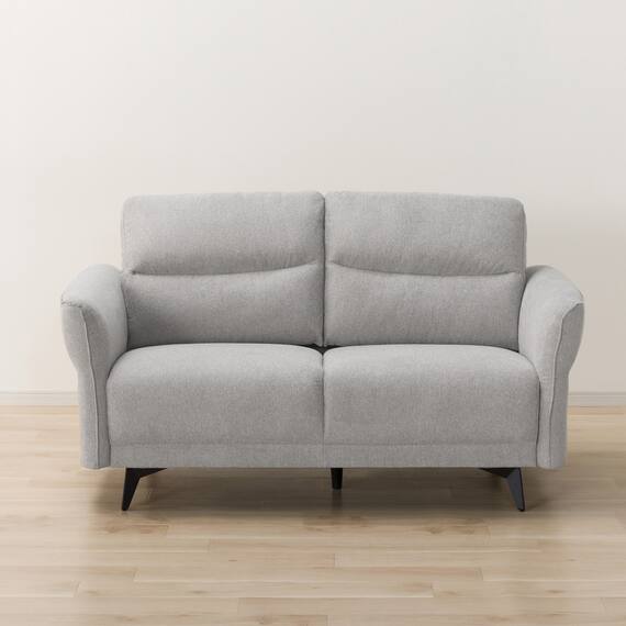 2人掛けソファ 布張りタイプ (SK2002 LGY) 3枚目画像