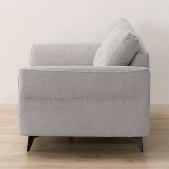 2人掛けソファ 布張りタイプ (SK2002 LGY) 4枚目画像