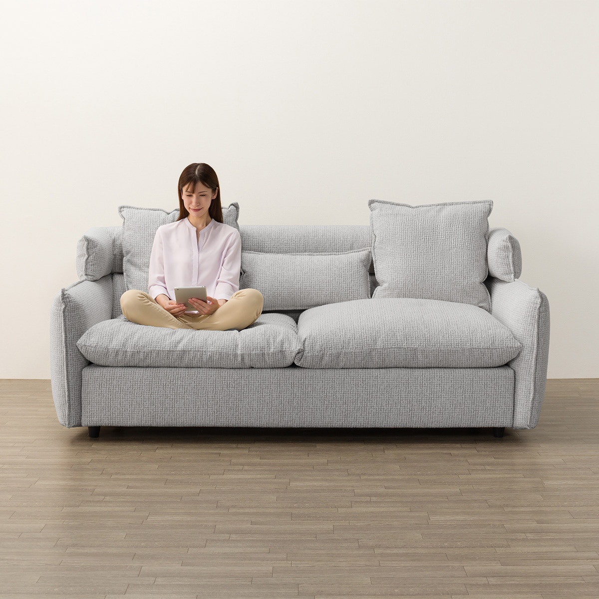 3人掛けソファ(ソフティーナ2KD GY) | ニトリネット【公式】 家具