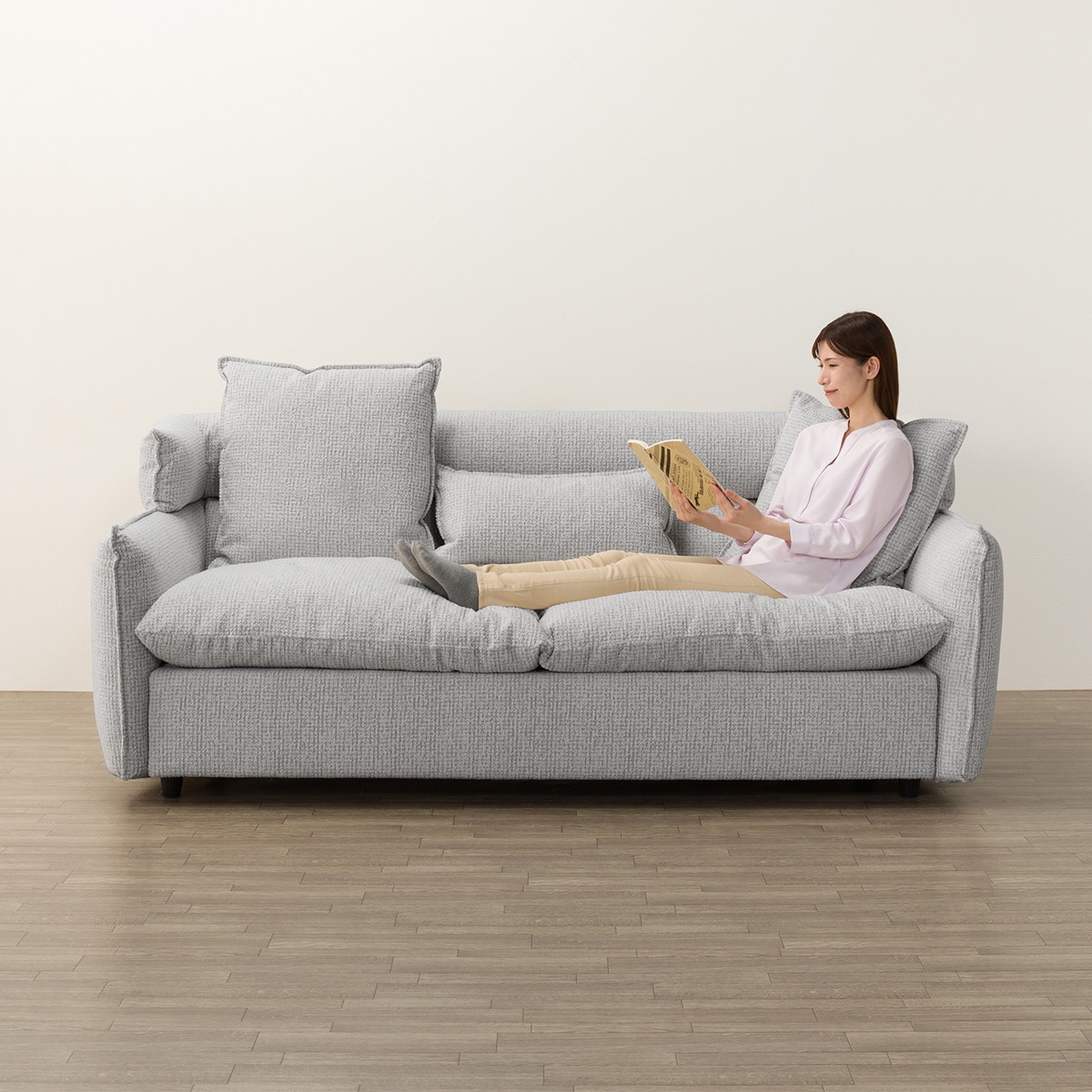 3人掛けソファ(ソフティーナ2KD GY) | ニトリネット【公式】 家具