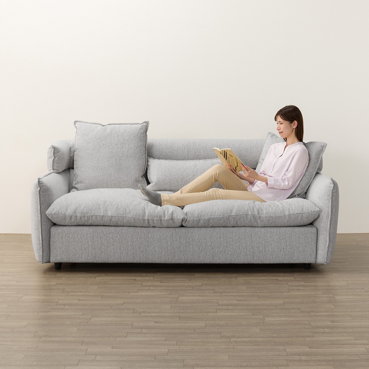 3人掛けソファ(ソフティーナ2KD GY) | ニトリネット【公式】 家具