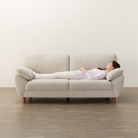 3人掛け布張りソファ(SL02 BE) 10枚目画像