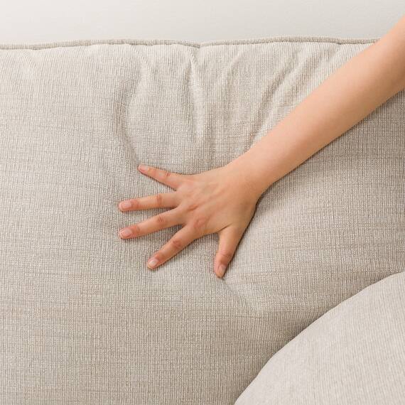 3人掛け布張りソファ(SL02 BE) 15枚目画像