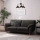 3人掛け布張りソファ(SL02 DGY) 1枚目画像