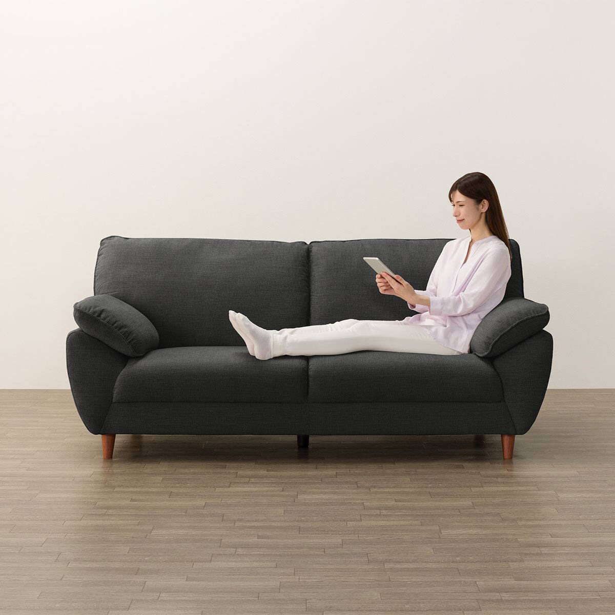 3人掛け布張りソファ(SL02 DGY) | ニトリネット【公式】 家具