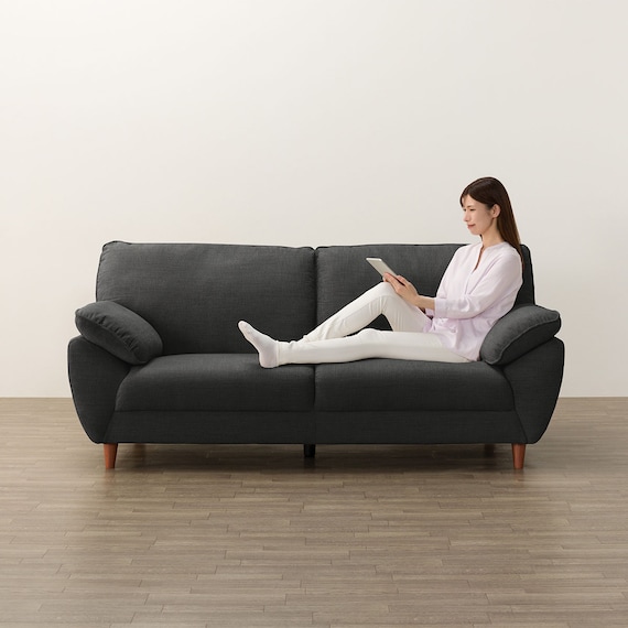 3人掛け布張りソファ(SL02 DGY) 9枚目画像