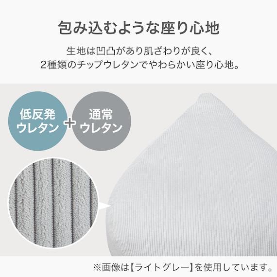 1人掛けカジュアルソファ 布張りタイプ (PX03 LGY) 3枚目画像