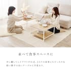 棚付きネストテーブル (NA/BK) 6枚目画像