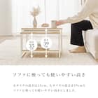 棚付きネストテーブル (NA/BK) 11枚目画像