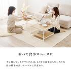 棚付きネストテーブル (BR/BK) 6枚目画像