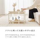 棚付きネストテーブル (BR/BK) 11枚目画像