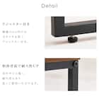 棚付きネストテーブル (BR/BK) 13枚目画像