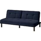 背もたれが別々に動くソファベッド 布張りタイプ (XL02 BL) 1枚目画像