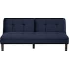 背もたれが別々に動くソファベッド 布張りタイプ (XL02 BL) 2枚目画像