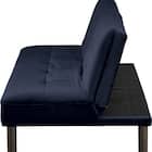 背もたれが別々に動くソファベッド 布張りタイプ (XL02 BL) 3枚目画像