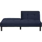 背もたれが別々に動くソファベッド 布張りタイプ (XL02 BL) 5枚目画像