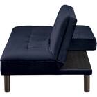 背もたれが別々に動くソファベッド 布張りタイプ (XL02 BL) 6枚目画像