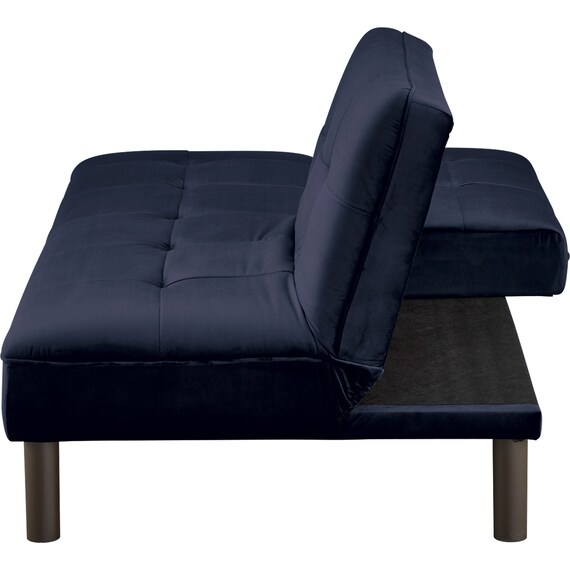 背もたれが別々に動くソファベッド 布張りタイプ (XL02 BL) 6枚目画像