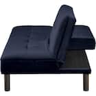 背もたれが別々に動くソファベッド 布張りタイプ (XL02 BL) 6枚目画像