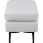 傷・汚れに強い 広い座面のゆったり ハーフスツール 布張りタイプ (MS01 Nシールド LGY) 6枚目画像