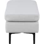 傷・汚れに強い 広い座面のゆったり ハーフスツール 布張りタイプ (MS01 Nシールド LGY) 6枚目画像