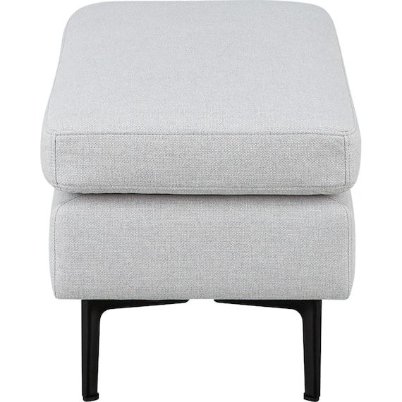 傷・汚れに強い 広い座面のゆったり ハーフスツール 布張りタイプ (MS01 Nシールド LGY) 6枚目画像