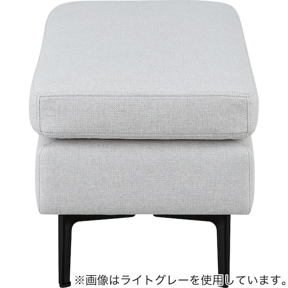 傷・汚れに強い 広い座面のゆったり ハーフスツール 布張りタイプ (MS01 Nシールド YE) 6枚目画像