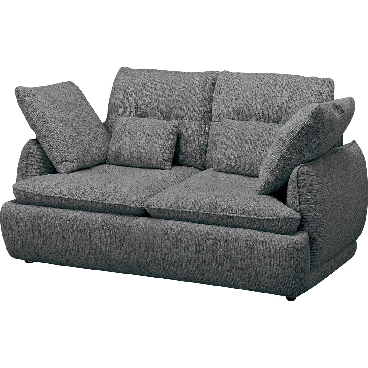 【送料込】ニトリ グレー ファブリック 2人掛けソファ ニトリ ソファー ソファ 2人掛け 布張りソファ(LB07 LGY