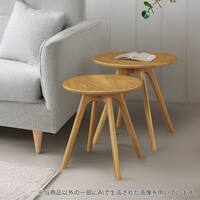 ネストテーブル DT01 LBR(2個セット)