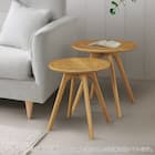 ネストテーブル DT01 LBR(2個セット) 1枚目画像