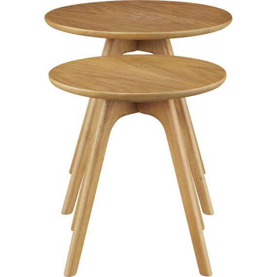 ネストテーブル DT01 LBR(2個セット) 2枚目画像