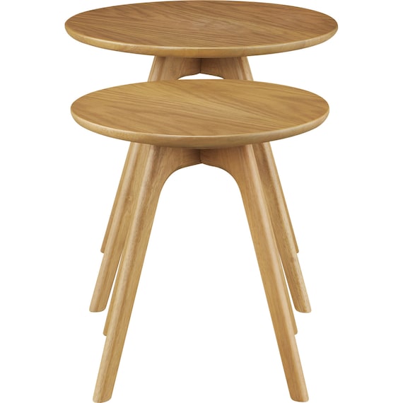 ネストテーブル DT01 LBR(2個セット) 2枚目画像