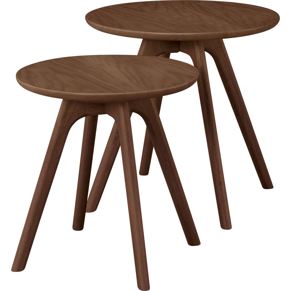 niko andfurniture　ネストテーブル ネストテーブル DT01 MBR(2個セット) | ニトリネット【公式】 家具