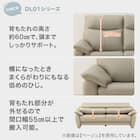 傷・汚れに強い 2人掛けソファ 合皮タイプ (DL01 Nシールド BE) 2枚目画像