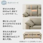 傷・汚れに強い 3人掛けソファ 合皮タイプ (DL01 Nシールド IV) 2枚目画像