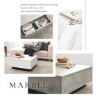 お部屋を広く見せるセンターテーブル (幅69cm ホワイト) 2枚目画像