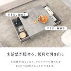 お部屋を広く見せるセンターテーブル (幅69cm ホワイト) 3枚目画像