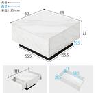 お部屋を広く見せるセンターテーブル (幅69cm ホワイト) 11枚目画像