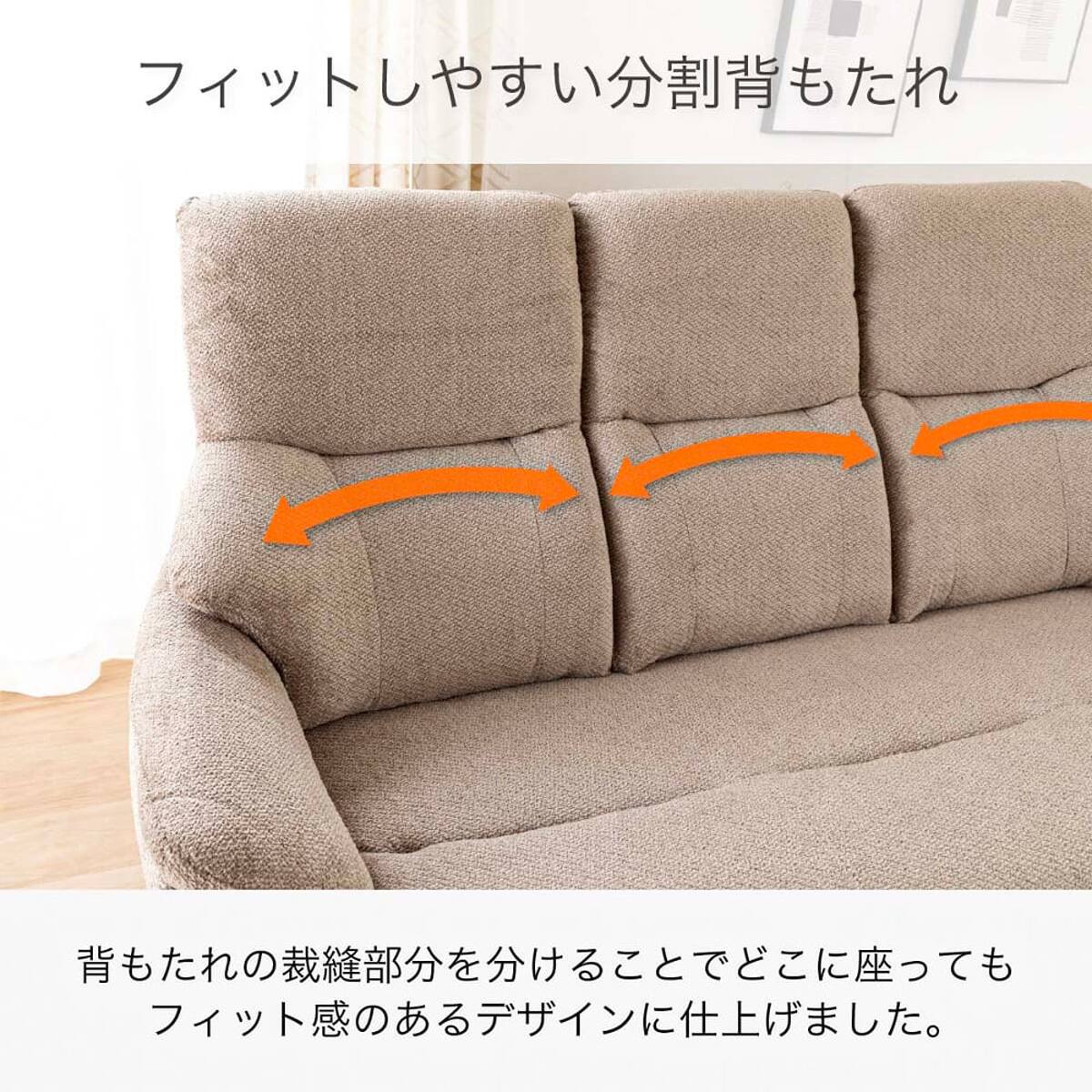 【2024年購入】ニトリ NITORI　2人掛けソファ　コウテイ　布張り ワイド2人掛け布張りソファ(コウテイ4 GY)【島忠ホームズ商品