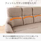 2人掛け布張りソファ(コウテイ4 GY)【島忠ホームズ商品】 3枚目画像