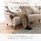 1人掛け布張りソファ(コウテイ4 GY)【島忠ホームズ商品】 6枚目画像