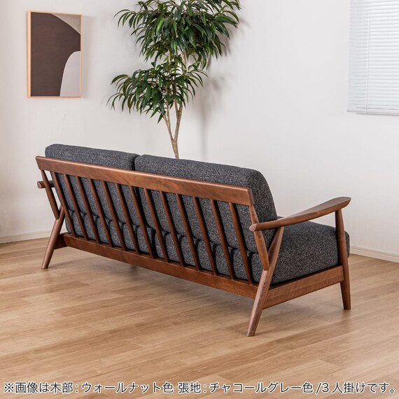 3人掛け布張りソファ(ソル OAK/BE)【島忠ホームズ商品】 12枚目画像