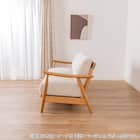 ワイド2人掛け布張りソファ(ソル OAK/CHGY)【島忠ホームズ商品】 6枚目画像