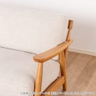 ワイド2人掛け布張りソファ(ソル OAK/CHGY)【島忠ホームズ商品】 9枚目画像