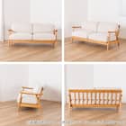 ワイド2人掛け布張りソファ(ソル OAK/CHGY)【島忠ホームズ商品】 12枚目画像