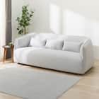 3人掛けソファ 布張りタイプ (リラックスラウンドSU01 LGY) 1枚目画像